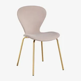 Silla corazón Velvet gold