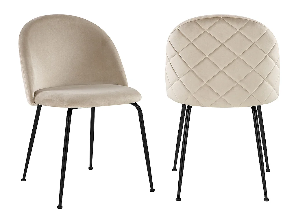 Silla Alicia Velvet Black - Imagen 2